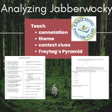 Connotation, Theme, Context Clues, and Freytag's Pyramid with Jabberwocky