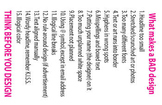 What Makes a Bad Design 11x17 poster and handout