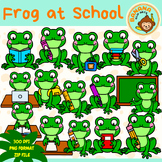 Frog At School Clipart {Animals At School Clip Art}