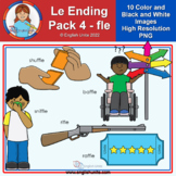 le Word Endings Clip Art Pack 4 Â¨C fle Â¨C 10 PNG Images