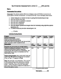 Mid- Advanced Beginner-Level French summative assessment - Paris