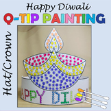 Diwali Craft Q Tip Painting Hat Craft Crown/Headband Holidays Around The World