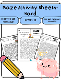 Maze Activity Sheets- Hard