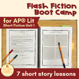 Short Short Story Boot Camp for AP Literature Bundle Short Fiction Unit 1