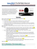 Selma (2014) Movie Guide and Scaffolded Student Worksheet Bundle: Civil Rights