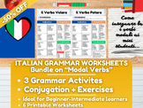 Italian Grammar Worksheets Bundle on "Modal Verbs" -50% OFF
