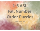 1-5 ASL Fall Number Order Puzzles