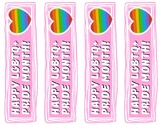 LGBTQ+ Month Printable Bookmarks for June