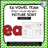EA Vowel Team Picture Sort - Long E Vowel Digraph