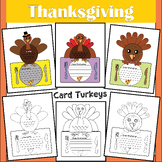 Thanksgiving Day Craft Writing Card to Family /Happy Thanksgiving Day