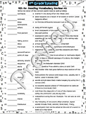Puzzle the Year Thru End Vocab Review~4th Grade Reading~Match'em #6~NO PREP