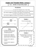 Angles and Triangles Notes