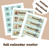 Calendar Display - Vintage Storybook Theme