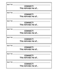 Reading strips for connecting strategy