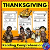 Thanksgiving Reading Comprehension Passages and Activities