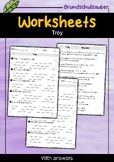 Troy | Worksheets with Questions + Answers | English