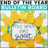 End of the Year Bulletin Board Kit EOY June Summer Pineapple Craft Door Idea