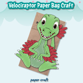 Roaring Fun! Velociraptor Paper Bag Craft | Exciting Dinosaur Printable
