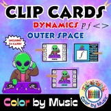 "Outer Space" Dynamics Clip Cards | Elementary Music Centers