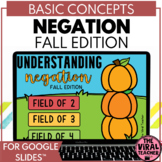 Fall Theme Basic Concepts Negation Speech Therapy Google Slides? and Worksheets