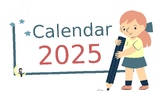 2025 Teacher's Calendar (editable in PPT)