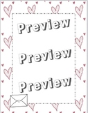 Valentine's Day Editable Letter Template Valentine's Day Party Heart Border