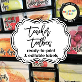 Watercolor Fruit Teacher Toolbox Labels