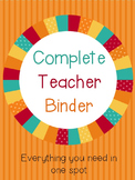 All in One Teacher Organization Binder Set
