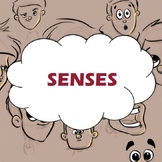 11-page SENSES Cut and Paste Matching Game (Sight Hearing Smell Touch Taste)