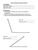 Measuring Angles Using a Protractor