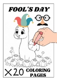 april Fool's Day Coloring pages worksheet : for Kids and Adults! 3rd grade