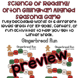 Gingerbread Man Reading/ Phonics Game (Orton Gillingham Aligned Christmas Game)