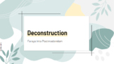 Literary Deconstruction PPT