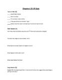 Louis Sachar's Holes: 8 Quizzes covering all 50 Chapters: Same format each quiz