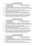 Forest Food Web: Questionnaire and Activities