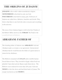 Judaism / Create your own Book of Judaism / Full Unit with Test w/ 5 dbq's