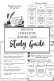 British Literature- Poetry Unit (Study Guide)