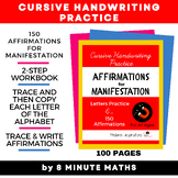 150 Manifestation Affirmations Cursive Handwriting Printable Cursive Writing