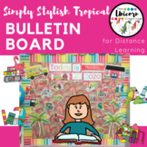 Distance Learning Bulletin Board Background - Tropical Theme