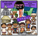 Ancient History - Mayans Clip Art Bundle {Educlips Clipart}
