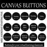 Canvas Buttons - Black and White Brick - Arrow - Distance Learning