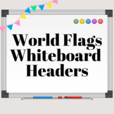 World Flag Whiteboard Headers