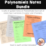 Polynomials Notes Bundle!!!