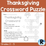 Thanksgiving Crossword Puzzle