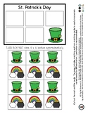 St. Patrick's Day - Task Box Mat 1:1 Object Matching #60CentFinds  1 Pg *tb