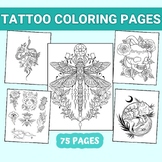 Creative Tattoo Coloring Pages: Roses, Skulls, & More!