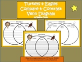 A+ Turkeys and Eagles Venn Diagram...Compare and Contrast
