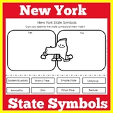 NEW YORK STATE SYMBOLS Worksheet Activity Kindergarten 1st 2nd 3rd Grade