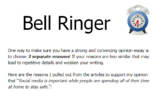 "Choosing Reasons" Bell Ringer