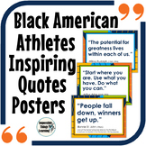 Black History Month Posters with Inspirational Quotes from Black Athletes
